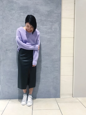 「city（シティ）のアイテム（トップス）」を使った、AYAKA_OBARAさん（レディース・165cm）の秋コーディネート