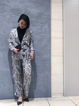 「アイテム（テーラードジャケット）」を使った、AYAKA_OBARAさん（レディース・165cm）の秋コーディネート