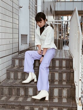 「リーフイヤリング」｜AYAKA_OBARAさん（レディース・165cm）の冬コーディネート