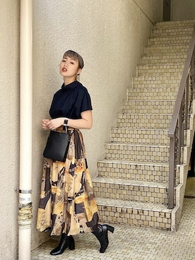 「AMERI」｜「アイテム（その他）」を使った、AYAKA_OBARAさん（レディース・165cm）の秋コーディネート