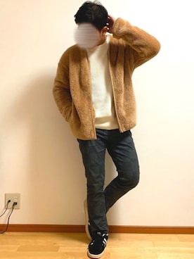 「URBAN RESEARCH Sonny Label（アーバンリサーチサニーレーベル）のアイテム（スニーカー）」を使った、くさきゆうせさん（メンズ・168cm）の冬コーディネート