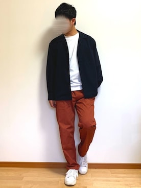 「TETE HOMME（テットオム）のアイテム（シューズ）」を使った、くさきゆうせさん（メンズ・168cm）の春コーディネート