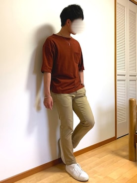 「TETE HOMME（テットオム）のアイテム（シューズ）」を使った、くさきゆうせさん（メンズ・168cm）の春コーディネート