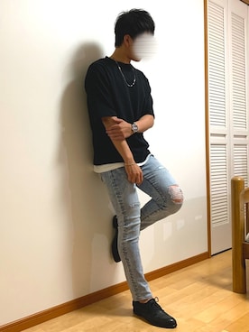 「GOSTAR DE FUGA（ゴスタール ジフーガ）のアイテム（パンツ）」を使った、くさきゆうせさん（メンズ・168cm）の春コーディネート