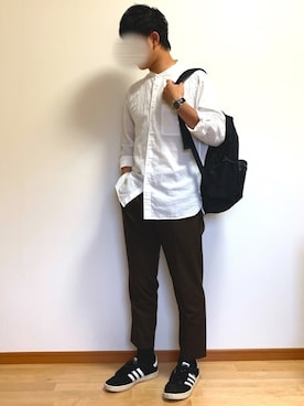 「URBAN RESEARCH Sonny Label（アーバンリサーチサニーレーベル）のアイテム（スニーカー）」を使った、くさきゆうせさん（メンズ・168cm）の夏コーディネート