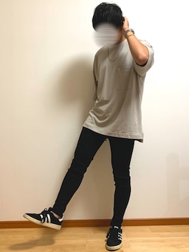 「URBAN RESEARCH Sonny Label（アーバンリサーチサニーレーベル）のアイテム（スニーカー）」を使った、くさきゆうせさん（メンズ・168cm）の夏コーディネート