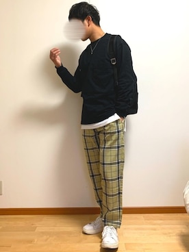 「TETE HOMME（テットオム）のアイテム（シューズ）」を使った、くさきゆうせさん（メンズ・168cm）の春コーディネート