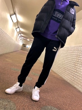 「FILA（フィラ）のアイテム（ダウンジャケット/コート）」を使った、だいちさん（メンズ・178cm）の秋コーディネート