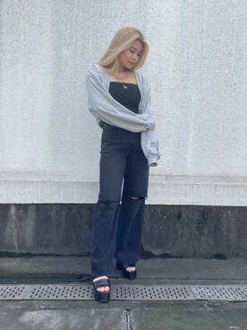 「BACK TO THE FIELD（バック トゥー ザ フィールド）のアイテム（スウェット）」を使った、sganjuさん（レディース・161cm）の秋コーディネート