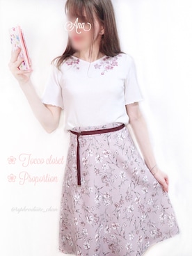 𝒜𝓃𝒶さん（レディース・167cm）の夏コーディネート