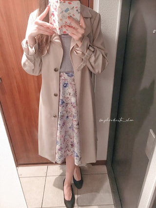 Misch Masch ミッシュマッシュ の バックプリーツトレンチコート トレンチコート Wear