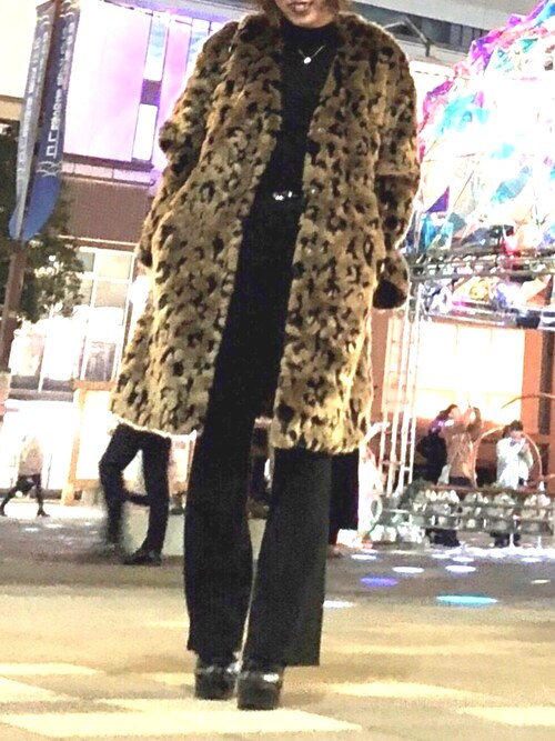 MOUSSY（マウジー）の「FAUX FUR A LINE コート（ムートンコート