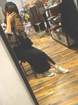 「SPINNS（スピンズ）のアイテム（メッセンジャーバッグ）」を使った、aya❁*·⑅さん（レディース・159cm）の秋コーディネート