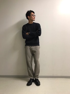 「ミリタリーダービーシューズ」｜SHOHEIさん（メンズ・178cm）の冬コーディネート