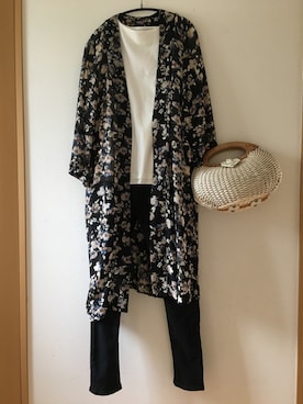 「CASUCAのアイテム」を使った、teey+さん（レディース・155cm）の春コーディネート