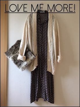「moussy」｜「アイテム（シャツワンピース）」を使った、teey+さん（レディース・155cm）の秋コーディネート
