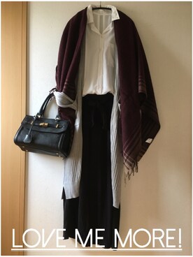 「AZUL ENCANTO（アズールエンカント）のアイテム（シャツ/ブラウス）」を使った、teey+さん（レディース・155cm）の秋コーディネート
