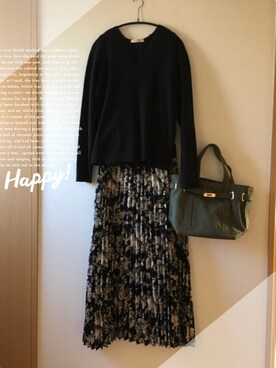 「sita parantica（シータパランティカ）のSITA PARANTICA CANVAS TOTE BAG（トートバッグ）」を使った、teey+さん（レディース・155cm）の春コーディネート