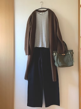 「sita parantica（シータパランティカ）のSITA PARANTICA CANVAS TOTE BAG（トートバッグ）」を使った、teey+さん（レディース・155cm）の秋コーディネート