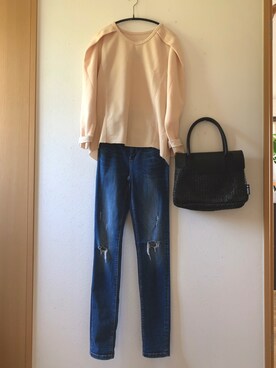 「OKIRAKU」｜teey+さん（レディース・155cm）の春コーディネート