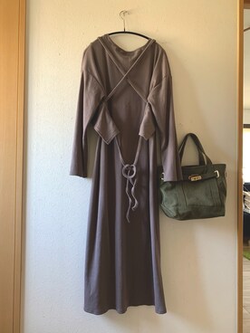 「sita parantica（シータパランティカ）のSITA PARANTICA CANVAS TOTE BAG（トートバッグ）」を使った、teey+さん（レディース・155cm）の秋コーディネート
