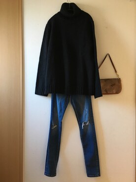 「WR（ダブルアール）のアイテム」を使った、teey+さん（レディース・155cm）の冬コーディネート