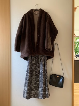 「SENSE OF PLACE by URBAN RESEARCH（センスオブプレイスバイアーバンリサーチ）のヴィンテージライクミニショルダーバッグ（ショルダーバッグ）」を使った、teey+さん（レディース・155cm）の冬コーディネート