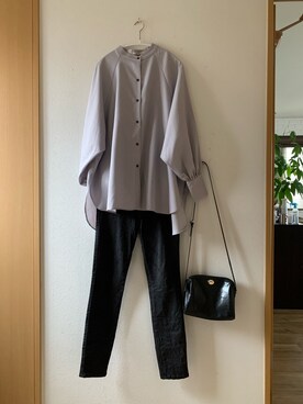 「SENSE OF PLACE by URBAN RESEARCH（センスオブプレイスバイアーバンリサーチ）のヴィンテージライクミニショルダーバッグ（ショルダーバッグ）」を使った、teey+さん（レディース・155cm）の春コーディネート