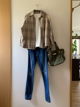「sita parantica（シータパランティカ）のSITA PARANTICA CANVAS TOTE BAG（トートバッグ）」を使った、teey+さん（レディース・155cm）の春コーディネート