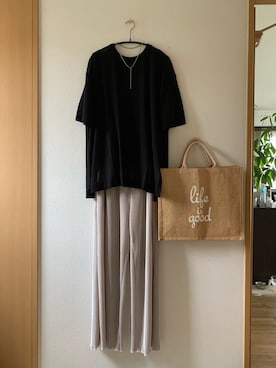 「SENSE OF PLACE by URBAN RESEAR」｜「アイテム（アクセサリー）」を使った、teey+さん（レディース・155cm）の夏コーディネート