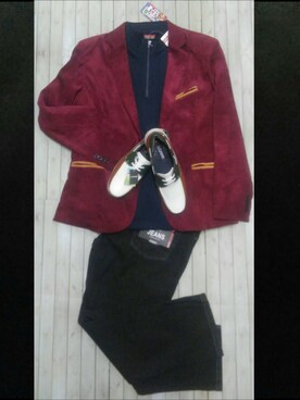 「アイテム（モカシン/デッキシューズ、グリーン系）」を使った、kaiyuugyoさん（メンズ・170cm）の秋コーディネート