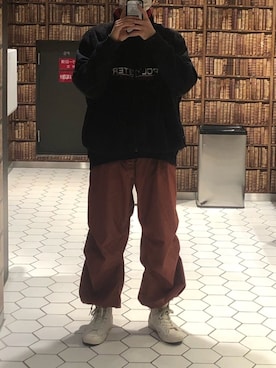 「マルジェラ」｜「アイテム（その他アウター）」を使った、ramuperryさん（メンズ・170cm）の冬コーディネート