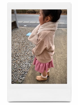 「Laula（ラウラ）のアイテム（シューズ）」を使った、youさん（キッズ・100cm）の冬コーディネート