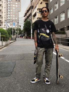 「Know1edge（ノウレッジ）のアイテム」を使った、Yuya Nagaiさん（メンズ・170cm）の秋コーディネート