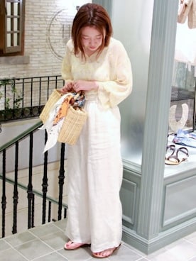 「SLOBE IENA」｜Laraさん（レディース・158cm）の春コーディネート