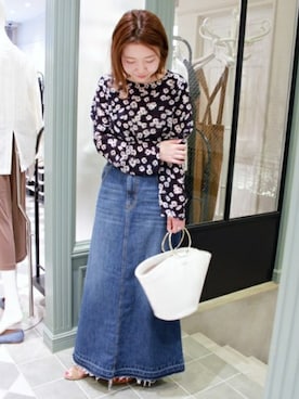 「SLOBE IENA」｜Laraさん（レディース・158cm）の春コーディネート