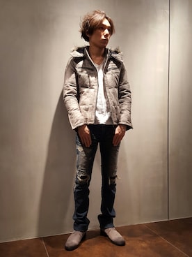 「アイテム（その他シューズ）」を使った、zakiさん（メンズ・174cm・40代）の冬コーディネート