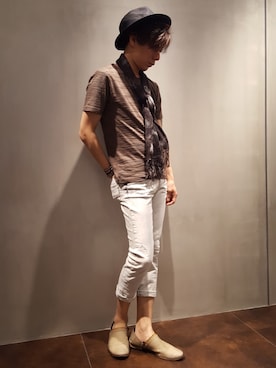 「アイテム（その他シューズ）」を使った、zakiさん（メンズ・174cm・40代）の夏コーディネート