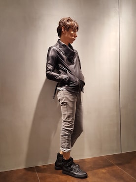 「タイトシルエット」｜「アイテム（ジャケット/アウター）」を使った、zakiさん（メンズ・174cm）の夏コーディネート