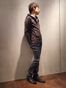 「アイテム（その他シューズ）」を使った、zakiさん（メンズ・174cm）の秋コーディネート