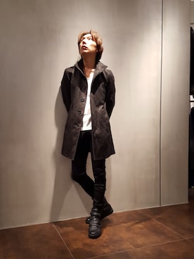 「アイテム（トレンチコート）」を使った、zakiさん（メンズ・174cm・40代）の秋コーディネート