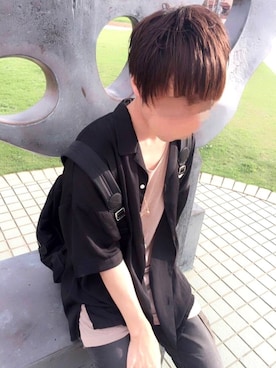 「MONKEY TIME（モンキータイム）のアイテム（タンクトップ）」を使った、hi-roさん（メンズ・166cm）の春コーディネート