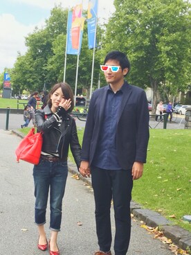 「501(R)T（ゴーマルイチティー）のアイテム」を使った、chihirooohさん（レディース・149cm）の冬コーディネート