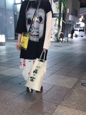 「BellyButton（ベリーボタン）のアイテム」を使った、湯さん（レディース・153cm）の春コーディネート