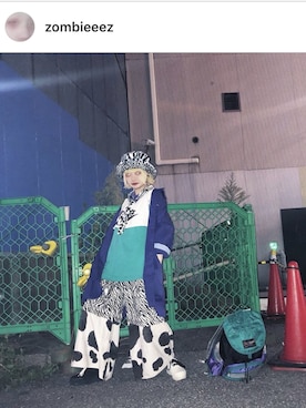 「寅一（トライチ）のアイテム」を使った、湯さん（レディース・153cm）の冬コーディネート