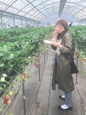 「アイテム（バレエシューズ）」を使った、saさん（レディース・148cm）の春コーディネート