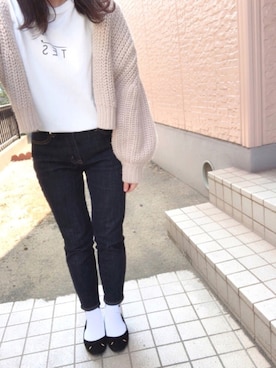 「アイテム（バレエシューズ）」を使った、saさん（レディース・148cm）の春コーディネート