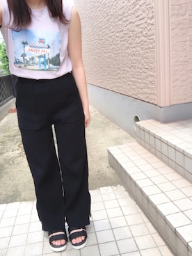 「Another Edition（アナザーエディション）のアイテム（シューズ）」を使った、saさん（レディース・148cm）の夏コーディネート
