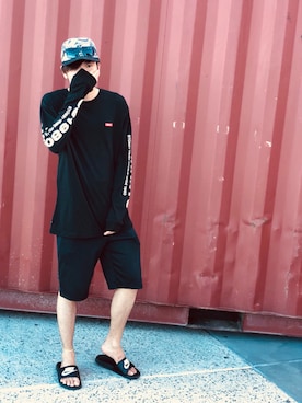 「HEAD（ヘッド）のアイテム（パンツ）」を使った、0010さん（メンズ・180cm）の春コーディネート