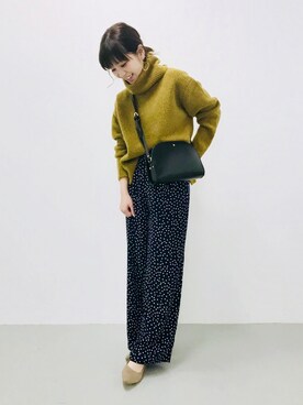 「SMELLY（スメリー）のアイテム（ピアス（両耳用））」を使った、nanakoさん（レディース・153cm）の冬コーディネート